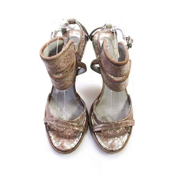 Camille Skovgaard Slit collar strap stiletto sandal Sheep/suede.  Sz 38.5 - Picture 2 of 9